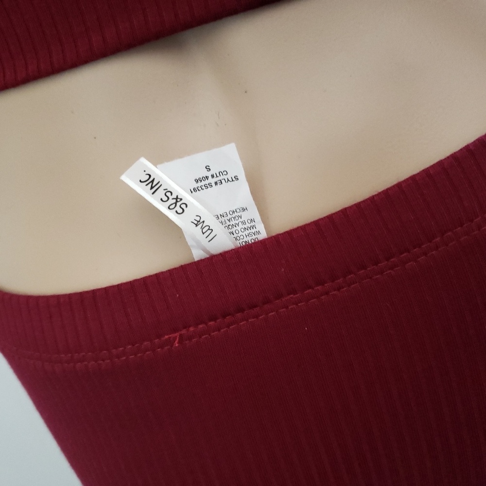 🌺HP x2🌺 2Pcs Red Long Sleeve Pencil Skirt NWOT - Picture 8 of 8